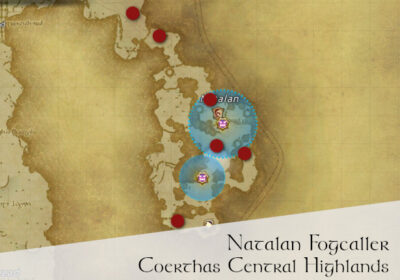 FFXIV Natalan Fogcaller Location Map