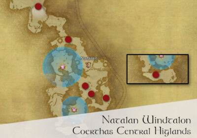 FFXIV Natalan Windtalon Location Map
