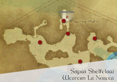 FFXIV Sapsa Shelfclaw Location Map
