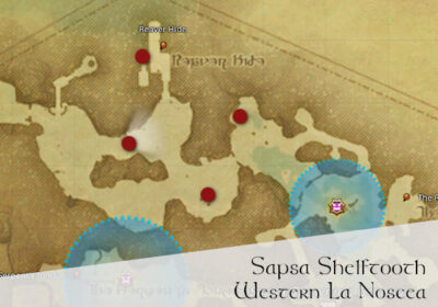 FFXIV Sapsa Shelftooth Location Map