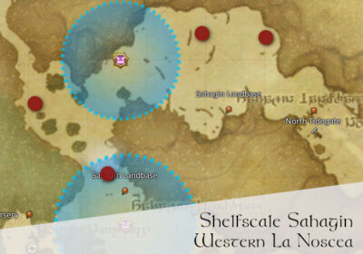 FFXIV Shelfscale Sahagin Location Map