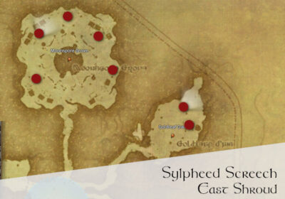 FFXIV Sylpheed Screech Location Map
