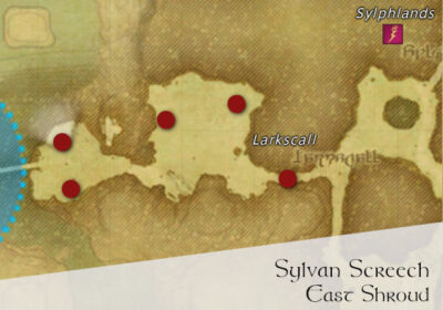 FFXIV Sylvan Screech Location Map