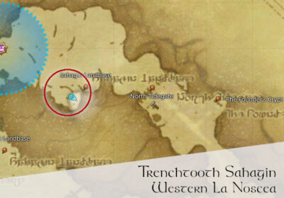 FFXIV Trenchtooth Sahagin Location Map