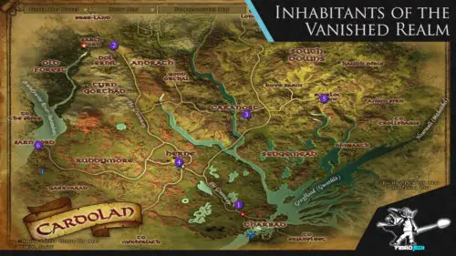 LOTRO Inhabitants of the Vanished Realm Deed Map by FibroJedi