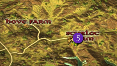 LOTRO Scurloc Farm Location Map