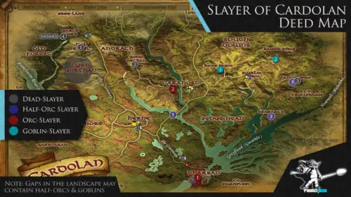 LOTRO Slayer of Cardolan Deed Map by FibroJedi