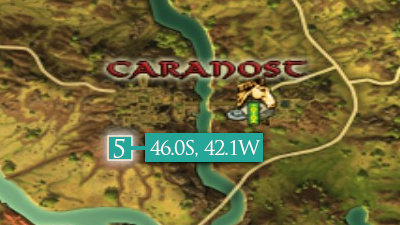 Treasure Cache in Caranost, Location Map