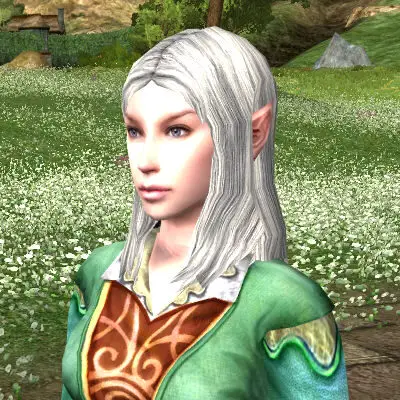 Elf-Maiden: Hair Colour - White