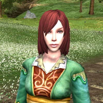 Elf-Maiden: Long Hair - Left Part