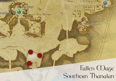 FFXIV Fallen Mage Location Map