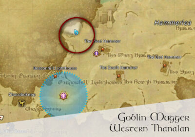 FFXIV Goblin Mugger Location Map