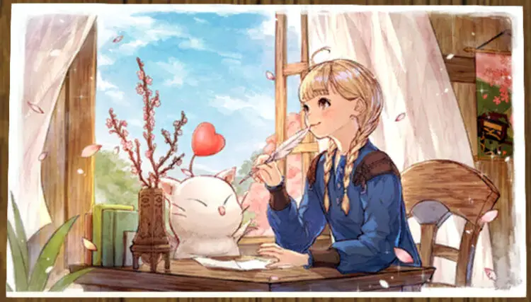 FFXIV Lovely Little Ladies Day Advertisement - Housing Decoration 2023