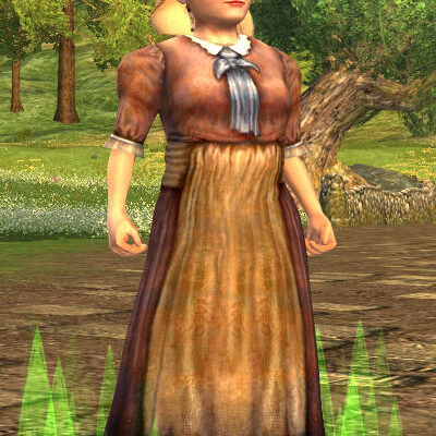 Hobbit-Lass: Red Commoner Outfit (To Retake)