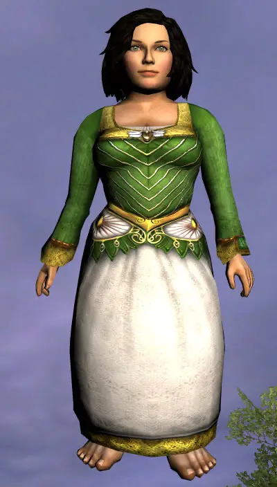 LOTRO Long-Sleeved Dress of the Spring Maid