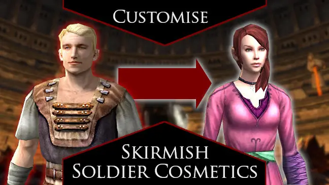 LOTRO Skirmish Soldier Cosmetics - Change their Race, Gender, Hair Style and Colour and Outfit!