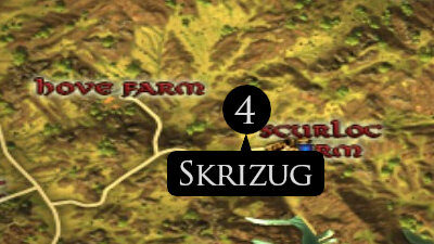 LOTRO Skrizug Location Map