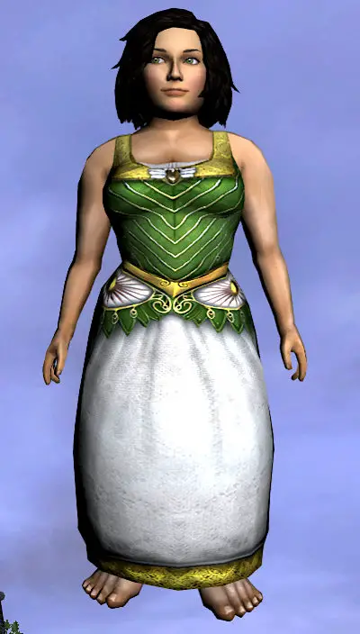 LOTRO Sleeveless Dress of the Spring Maid