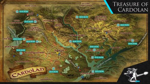 LOTRO Treasure of Cardolan Deed Map by FibroJedi