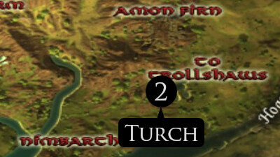 LOTRO Turch Location Map