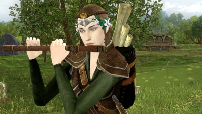 One of my LOTRO Minstrels, playing a Flute