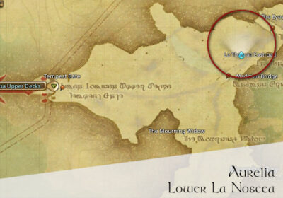 FFXIV Aurelia Location Map