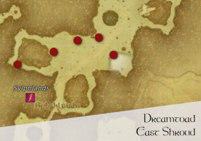 FFXIV Dreamtoad Location Map