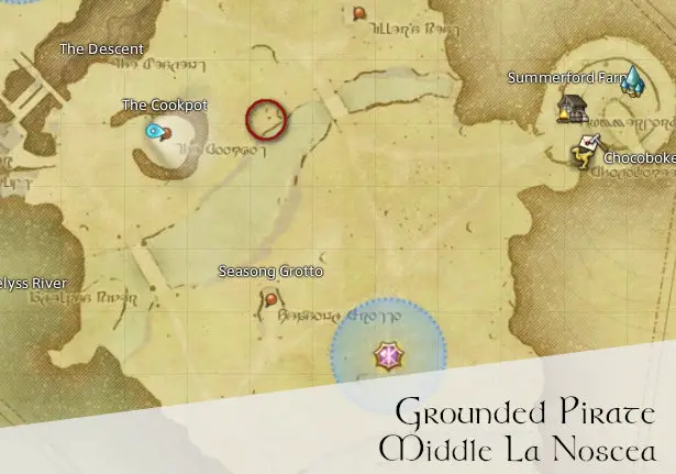 FFXIV Grounded Pirate Location Map