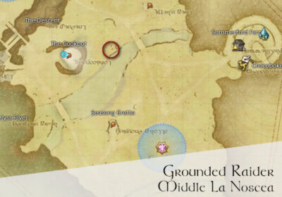 FFXIV Grounded Raider Location Map