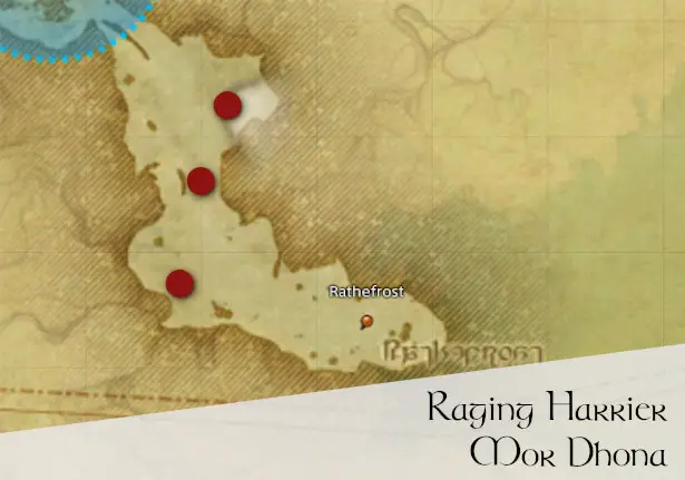 Raging Harrier Location Map