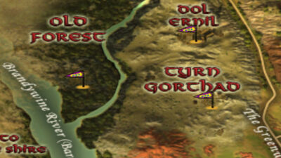 LOTRO Map of Tyrn Gorthad in Cardolan