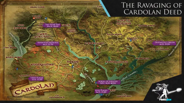 LOTRO The Ravaging of Cardolan Deed Map (Updated March 2023)