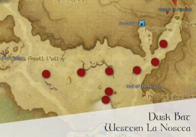 FFXIV Dusk Bat Location Map