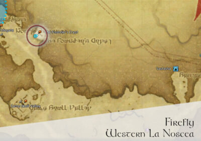 FFXIV Firefly Location Map (Western La Noscea)