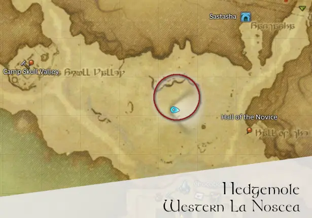 FFXIV Hedgemole Location Map