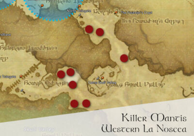 FFXIV Killer Mantis Location Map
