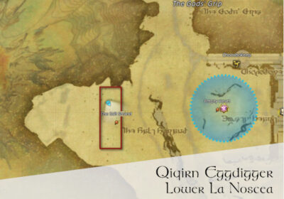 FFXIV Qiqirn Eggdigger Location Map