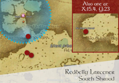 FFXIV Redbelly Larcener Location Map