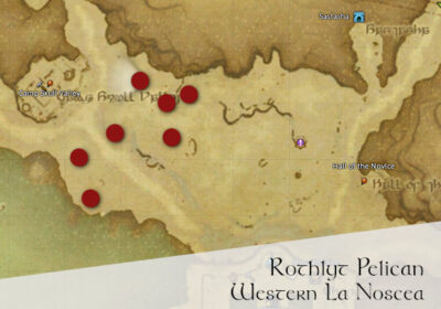 FFXIV Rothlyt Pelican Location Map