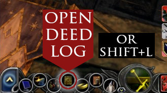 How to open the Deed Log in LOTRO - both through the UI and Keyboard shortcut.
