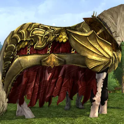 LOTRO Caparison of the Unflagging Dragon | Anniversary War-Steed Cosmetic