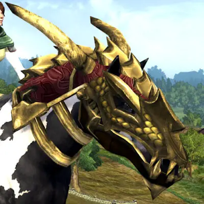 LOTRO Head-piece of the Unflagging Dragon | Anniversary War-Steed Cosmetic