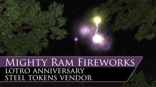 Mighty Ram Fireworks Steel Tokens LOTRO Anniversary