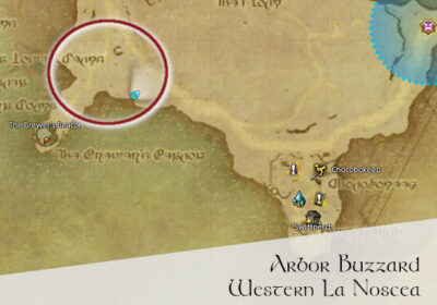 FFXIV Arbor Buzzard (La Noscea) Location Map