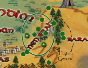 LOTRO Evendim Kergrim Slayer Deed Location Map