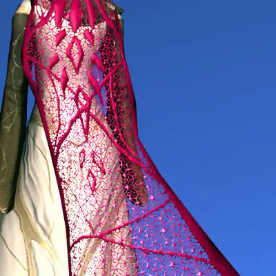 Bridal Veil - Shire Plum Dye