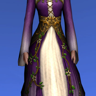 Dress of Entwining Blossoms - Purple Dye