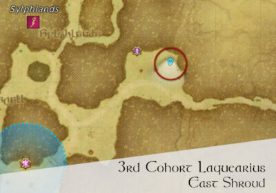 FFXIV 3rd Cohort Laquearius Location Map