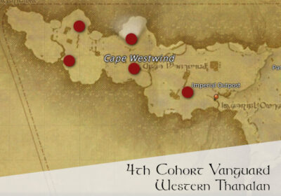 FFXIV 4th Cohort Vanguard Location Map