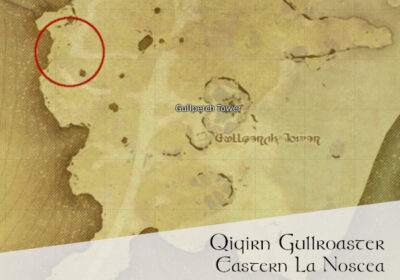 FFXIV Qiqirn Gullroaster Location Map